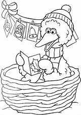 Bird Big Christmas Coloring sketch template