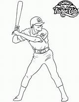 Mets Colorings Batter Fisher Getdrawings sketch template