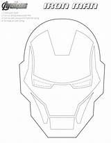 Avengers Maske Ironman Homem Maschere Supereroi Mascaras Máscara Masque Masken Forgeeks Ohmyfiesta sketch template