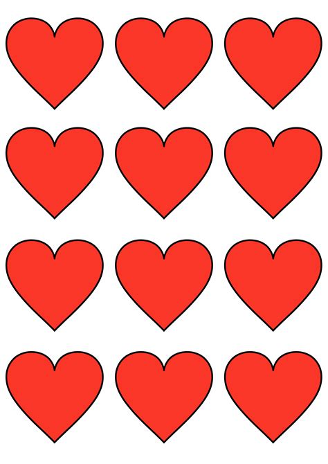 printable heart templates cut outs freebie finding mom