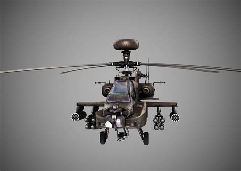 3d Asset Ah 64d Helicopter Gunships Apache Longbow Ah64d