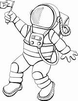 Astronaut Coloring Pages sketch template