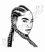 Afro Braids Braid Coiffure Africaine Tresses Reine Princesse sketch template