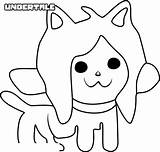 Temmie Undertale Coloring Pages Printable Adults Kids sketch template
