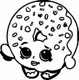 Donut Coloring Pages Shopkins Kids sketch template