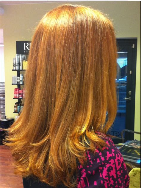 Golden Copper Hair Long Layered Hair Golden Copper Hair Hair