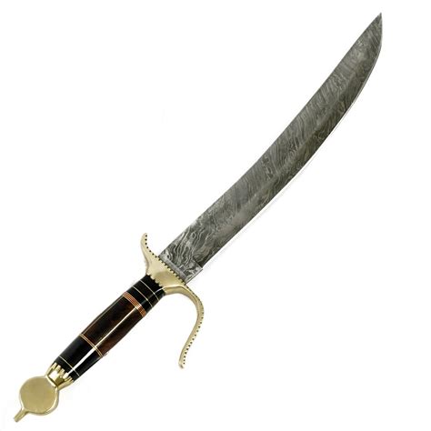scimitar sword sabre sword high carbon damascus steel sword  saber sword battling blades