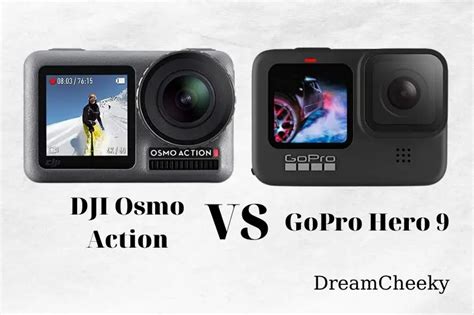 dji osmo action  gopro hero  comparison