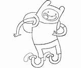 Finn Coloring Description sketch template