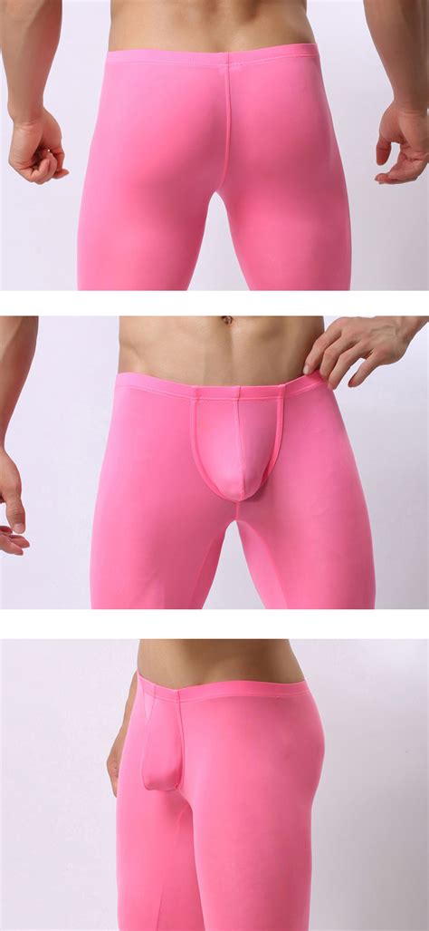 Mens Ultra Thin Underpants Sexy Solid Color U Convex Pouch Casual