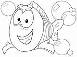 Grouper Mr Coloring Guppies Bubble Pages Bubbles Surrounded sketch template