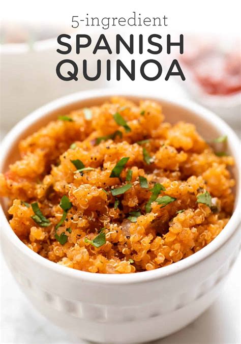easy spanish quinoa recipe  ingredients gf simply quinoa