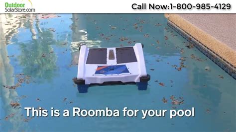 solar robotic pool cleaner youtube