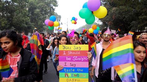 hundreds join pride march in india where gay sex is illegal loop news