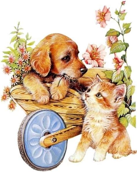 cute puppy  kitten artwork dibujo de perro arte lindo