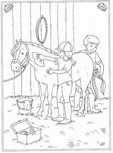 Paarden Kleurplaten Kleurplaat Pferde Manege Reiterhof Paard Reiten Pony Malen Bezoeken Malvorlagen Reiterin Riding Colorbook sketch template