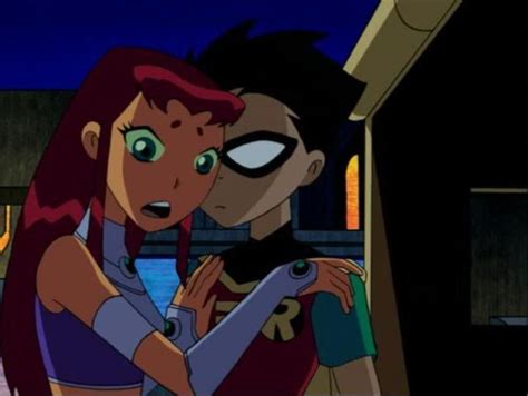 Pin Su Teen Titans Robin And Starfire