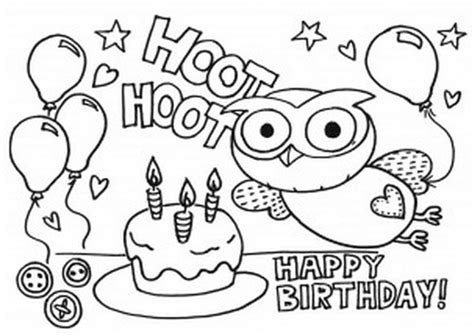 pin  coloring fun  birthday happy birthday coloring pages