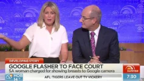 sunrise host samantha armytage says she s been tempted to flash her