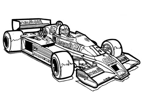 racing car coloring page