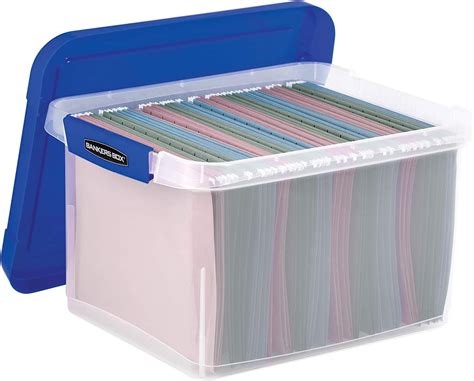bankers box heavy duty long plastic file box  amazonca office products
