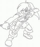 Coloring Zelda Pages Link Printable Kids Popular sketch template