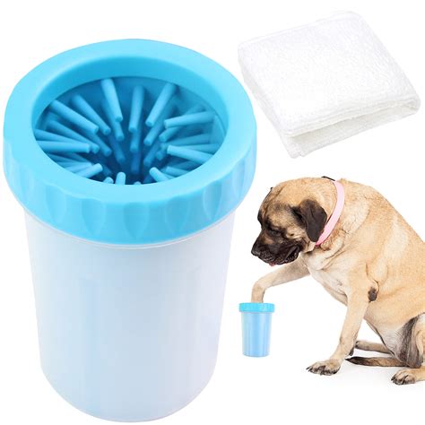 paw legend portable dog paw washer  towel pet paw cleaner
