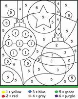 Christmas Number Color Coloring Printables Ornaments Preschool Printable Kids Pages Sheets Numbers Colour Worksheets Rocks Kindergarten Holiday Activities Xmas Crafts sketch template