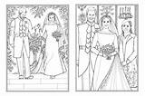 Wedding Royal Pages Coloring Book Meghan Novelist Beautifully Drawn Illustrations Couple sketch template