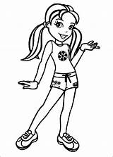 Polly Pocket Coloring Pages Printable Kids sketch template