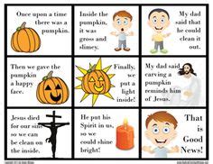 pumpkin gospel  printable  halloween christian halloween