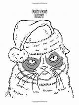 Coloring Cat Grumpy Pages Choose Board Colouring sketch template