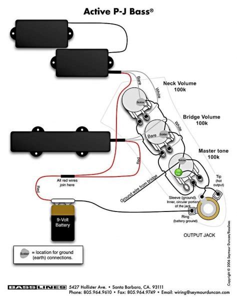 emg bass pickups wiring diagram