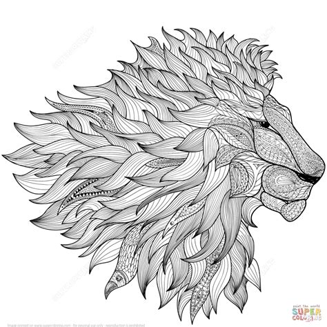 lion coloring pages  adults  printable