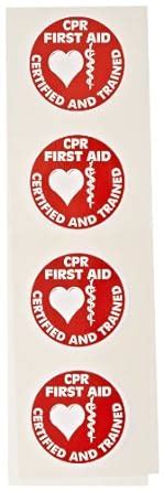accuform signs lhtl adhesive vinyl hard hat decal legend cpr  aid certified