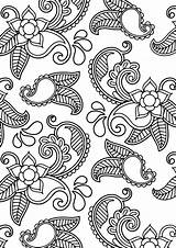 Paisley Batik Geeksvgs Supercoloring Zentangle sketch template