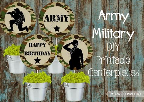 printable army party package army birthday party supplies army etsy
