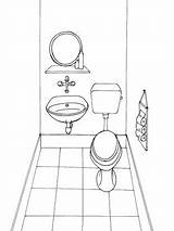 Toilette Coloriages Maison Toilettes sketch template