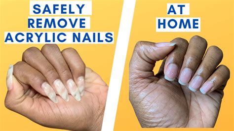 safely remove acrylic nails  home diy youtube