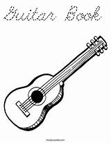 Coloring Guitar Book Cursive Favorites Login Add sketch template