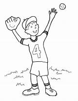 Coloring Pages Baseball Catch Documents Via sketch template