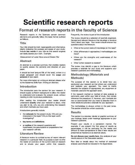 sample scientific reports   ms word google docs