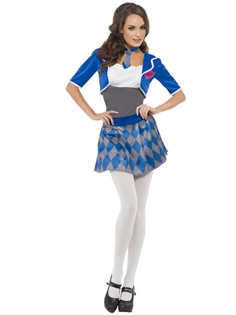 ladies school girl fancy dress costume uniform st trinian schoolgirl