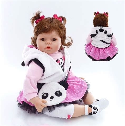 bebe reborn boneca realista panda frete grátis r 500 00 em mercado livre