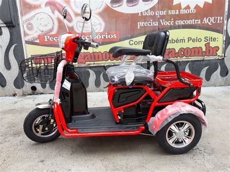 Triciclo Elétrico Motorizado Idoso Deficiente Parc 60x R 10 800