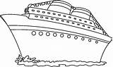Ship Cruise Coloring Pages Gigantic Netart Color Kids Ships sketch template