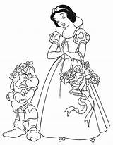 Biancaneve Disegnidacolorareonline Blancanieves Stampare Neige sketch template