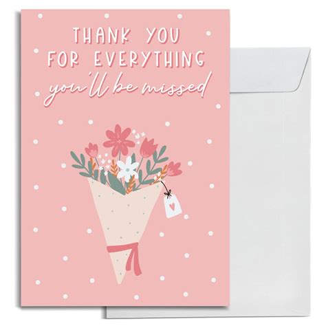 Inkologie Blank Farewell Jumbo Card T With Envelope Thank You For