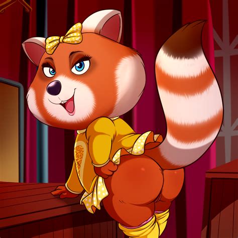 red panda butt sing movie different charakters sorted luscious
