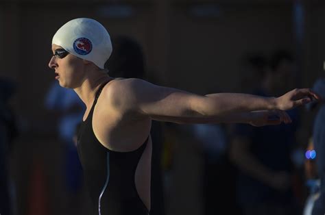 Katie Ledeckys 500 Free Time Is Faster Than Ryan Lochtes As A College